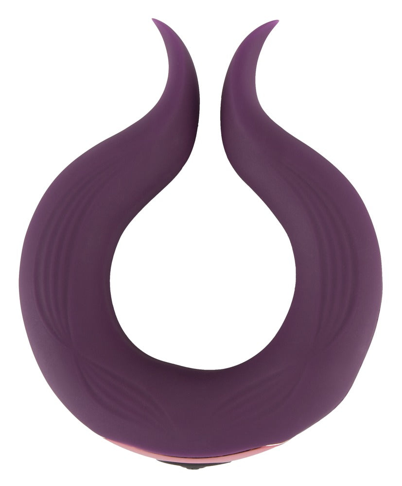 Inel vibrant pentru penis cu motor dublu din silicon USB Couples Choice
