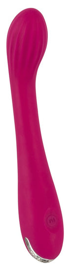 Vibrator Sweet Smile Silicon cu Punct G USB 20 cm