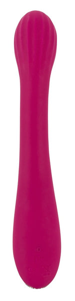 Vibrator Sweet Smile Silicon cu Punct G USB 20 cm