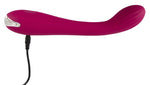 Vibrator Sweet Smile Silicon cu Punct G USB 20 cm