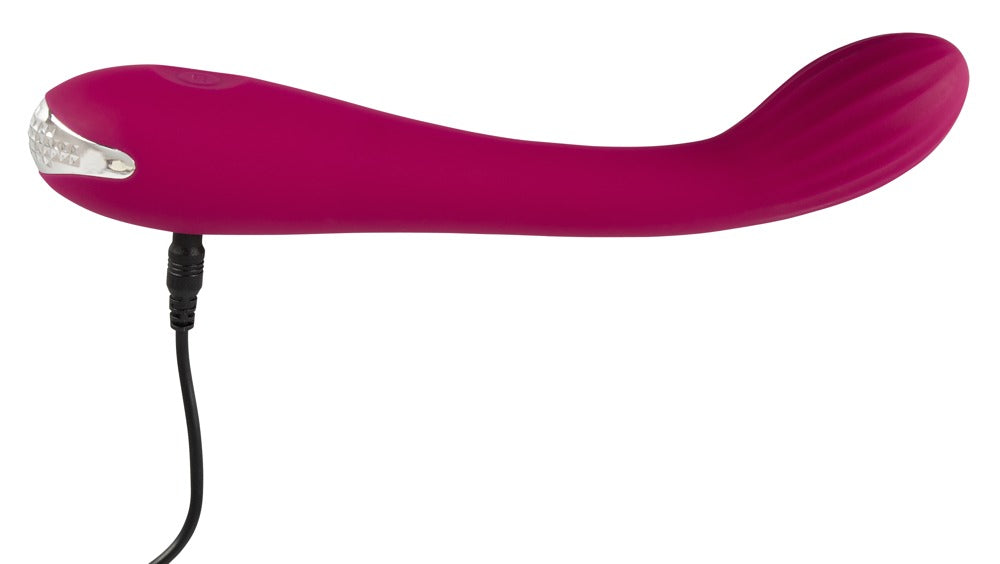 Vibrator Sweet Smile Silicon cu Punct G USB 20 cm