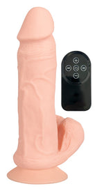 Vibrator flexibil Nature Skin cu telecomandă USB RC 20 cm