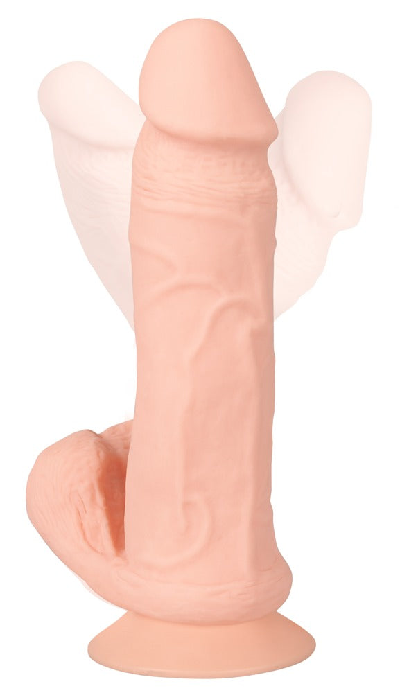 Vibrator flexibil Nature Skin cu telecomandă USB RC 20 cm