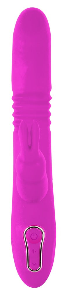 Vibrator USB cu aspect de iepuraș Thrusting Pearl Sweet Smile