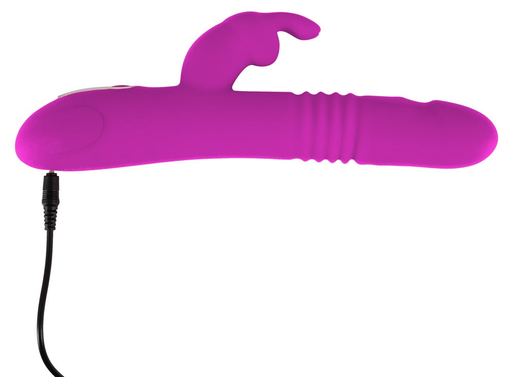 Vibrator USB cu aspect de iepuraș Thrusting Pearl Sweet Smile