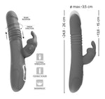 Vibrator USB cu aspect de iepuraș Thrusting Pearl Sweet Smile