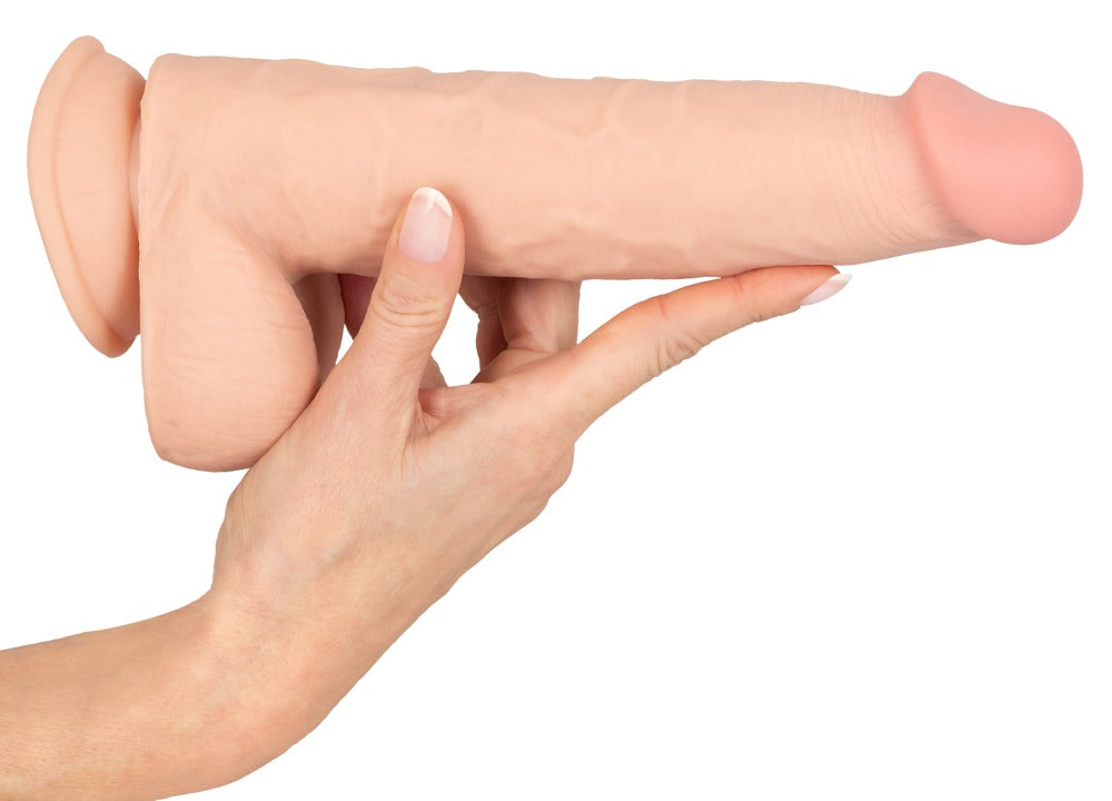 Dildo realist Nature Skin cu piele mobilă 25 cm