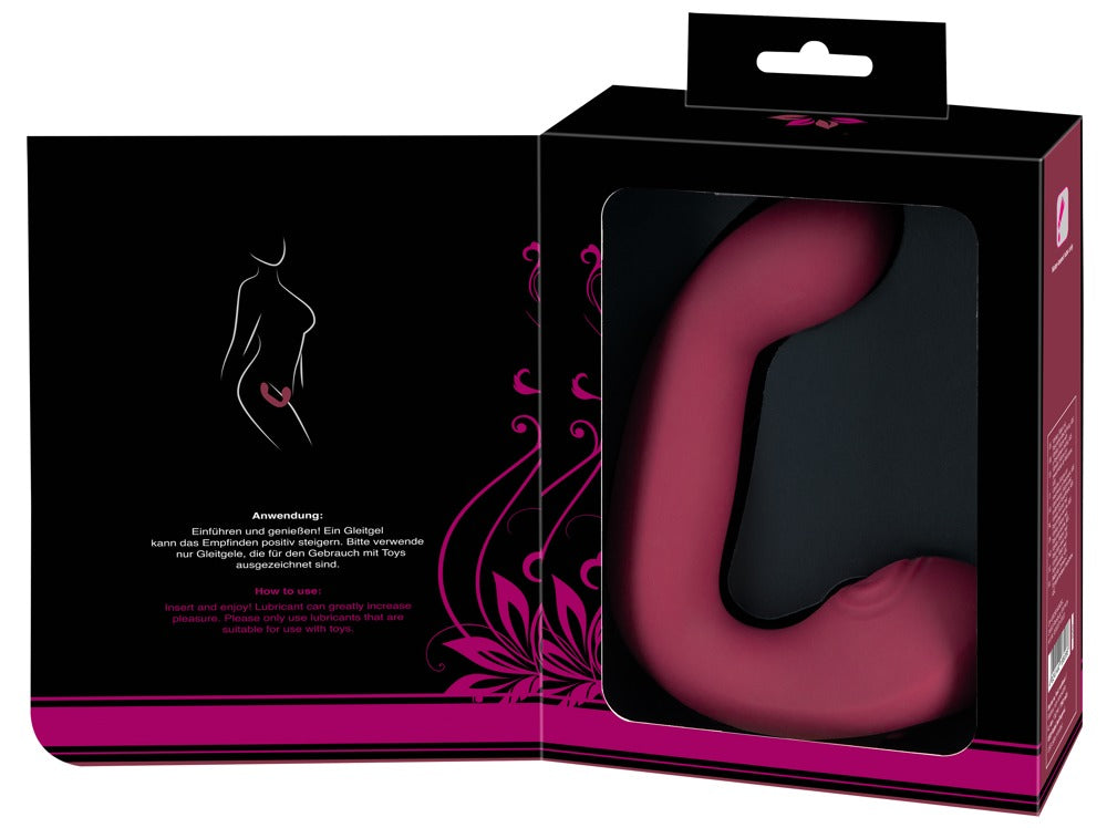 Vibrator Javida Thumping Shaking din silicon, în formă de iepuraș, 17 cm, USB