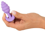 Dop anal mini din silicon violet Cuties 7,5 cm