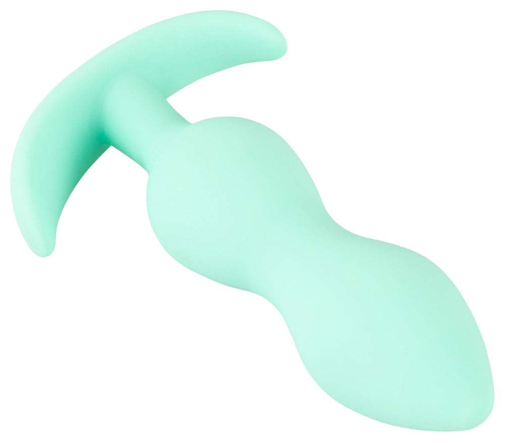 Plug anal mini din silicon Cuties verde 8 cm