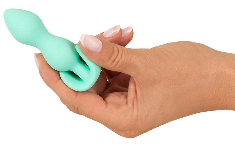 Plug anal mini din silicon Cuties verde 8 cm