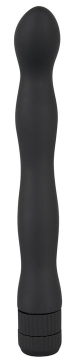 Vibrator anal You2Toys în formă de val, negru, 18 cm, cu baterii
