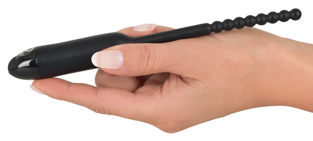 Dilatator vibrant Pearl You2Toys din silicon negru 19 cm