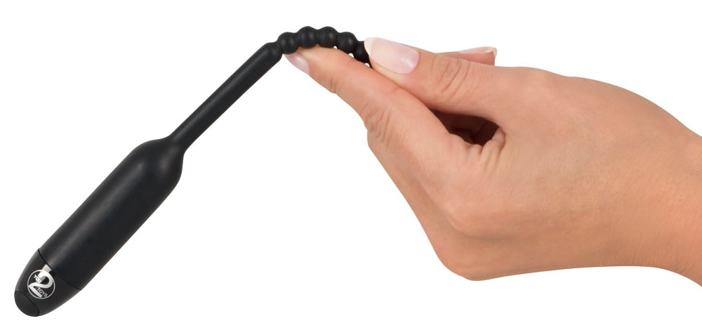 Dilatator vibrant Pearl You2Toys din silicon negru 19 cm