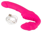 Strap-on vibrant fără ham ​​You2Toys silicon USB 22 cm