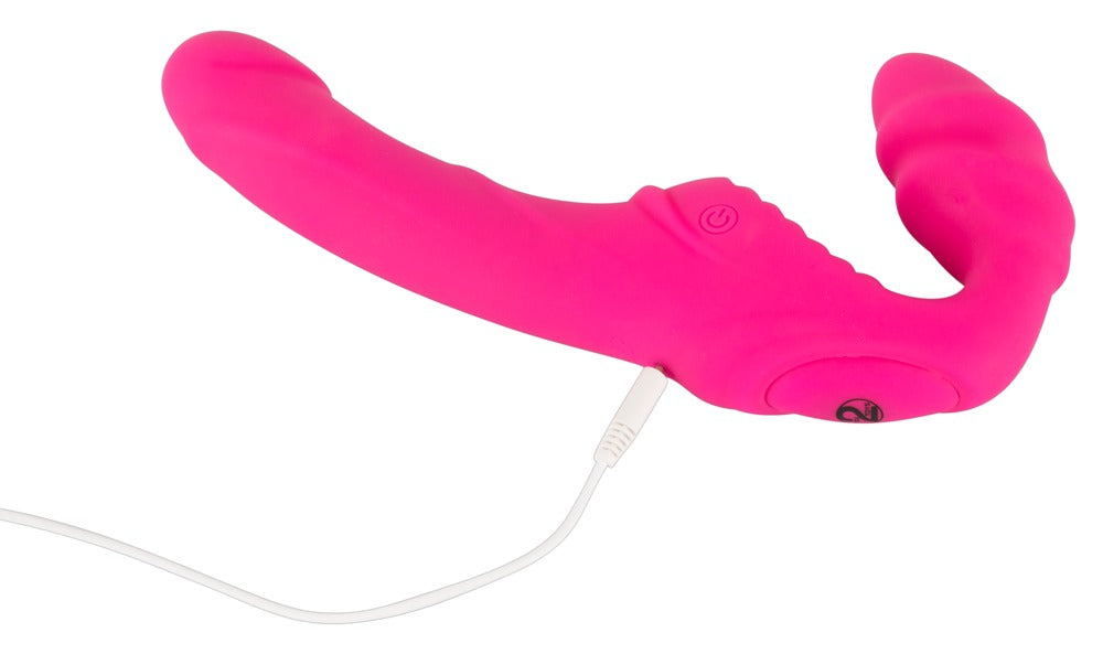 Strap-on vibrant fără ham ​​You2Toys silicon USB 22 cm