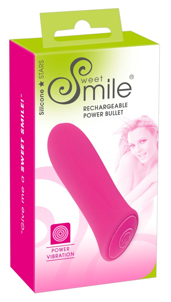 Vibrator mini USB Sweet Smile Power Bullet din silicon, 8,5 cm