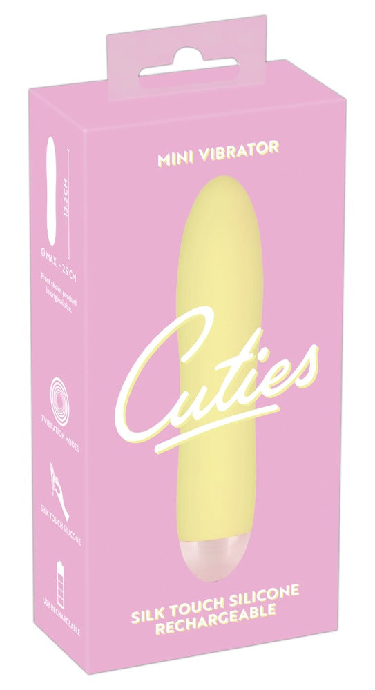 Vibrator Mini Cuties Galben USB 13 cm