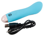 Vibrator Mini Cuties Albastru USB 12,9 cm