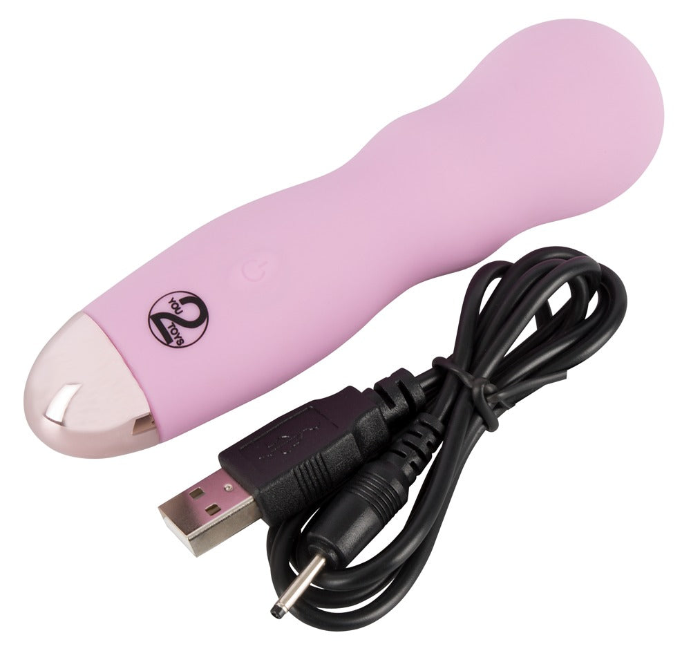 Vibrator Mini Cuties Roz Silicon USB 12 cm