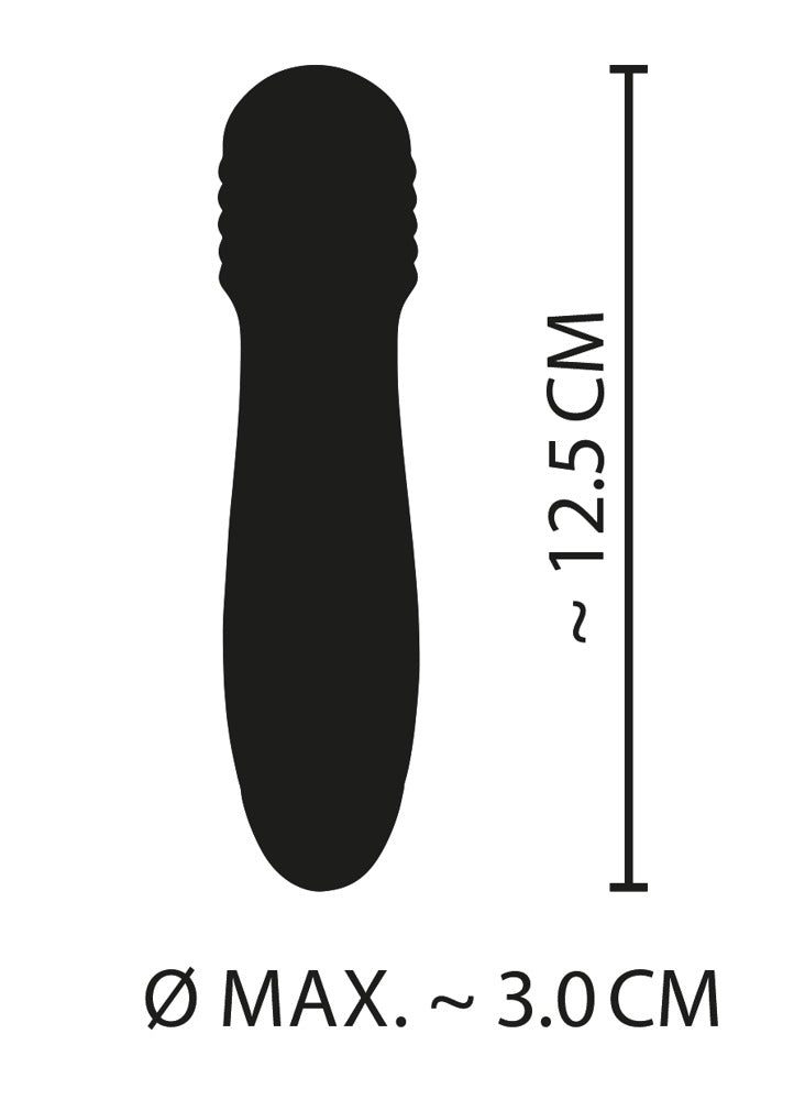 Mini vibrator din silicon Cuties verde USB 12,5 cm