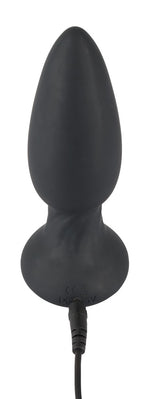 Plug anal rotativ Black Velvets cu telecomandă USB 14 cm