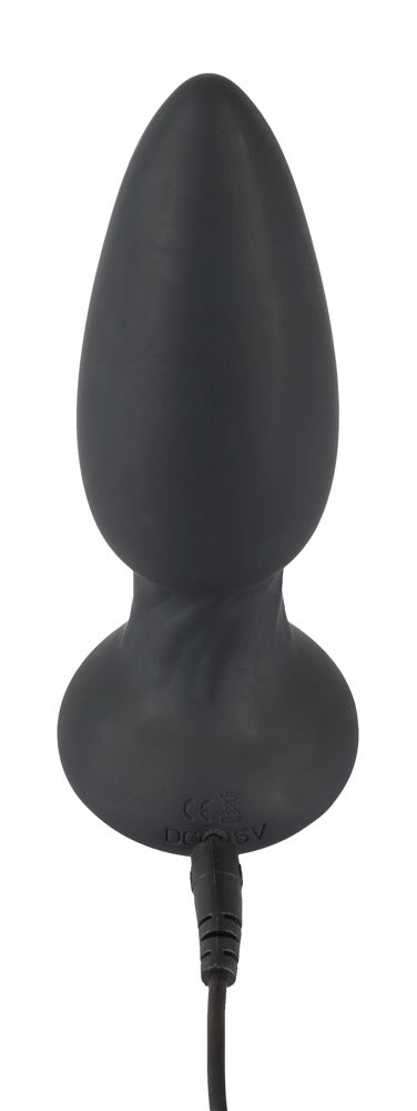 Plug anal rotativ Black Velvets cu telecomandă USB 14 cm