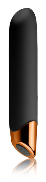 Vibrator Chaiamo Rocks Off din silicon, negru, 10 moduri, USB, 16 cm
