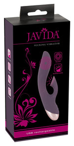 Vibrator cu ventoză din silicon pentru punctul G, USB, 21 cm