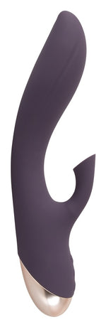 Vibrator cu ventoză din silicon pentru punctul G, USB, 21 cm