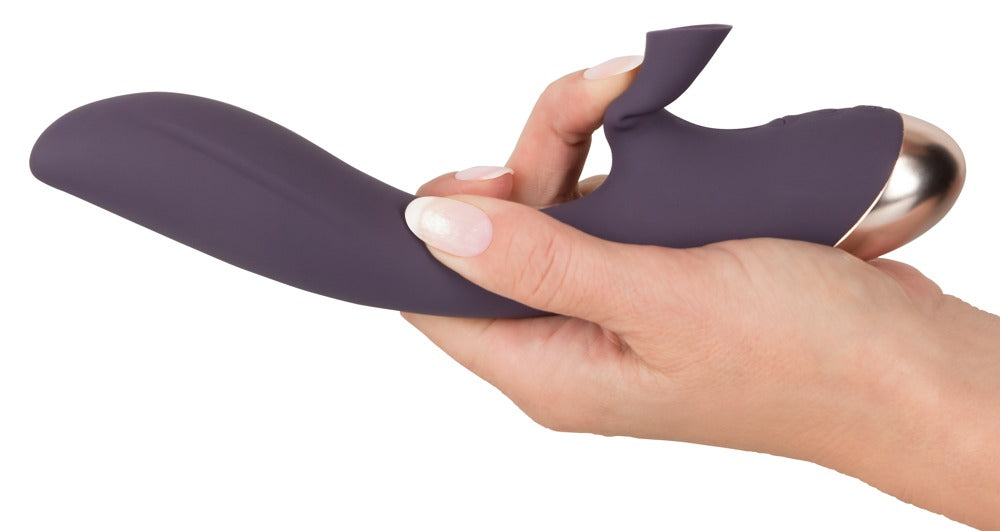 Vibrator cu ventoză din silicon pentru punctul G, USB, 21 cm