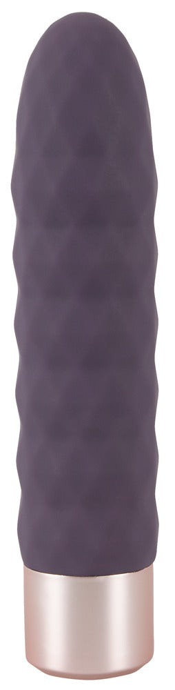 Vibrator Diamond Vibe cu valuri din silicon, USB, 15 cm