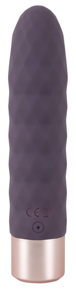 Vibrator Diamond Vibe cu valuri din silicon, USB, 15 cm