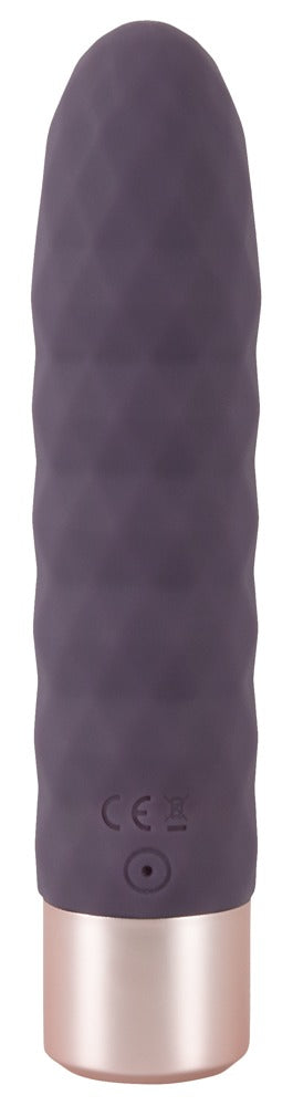 Vibrator Diamond Vibe cu valuri din silicon, USB, 15 cm