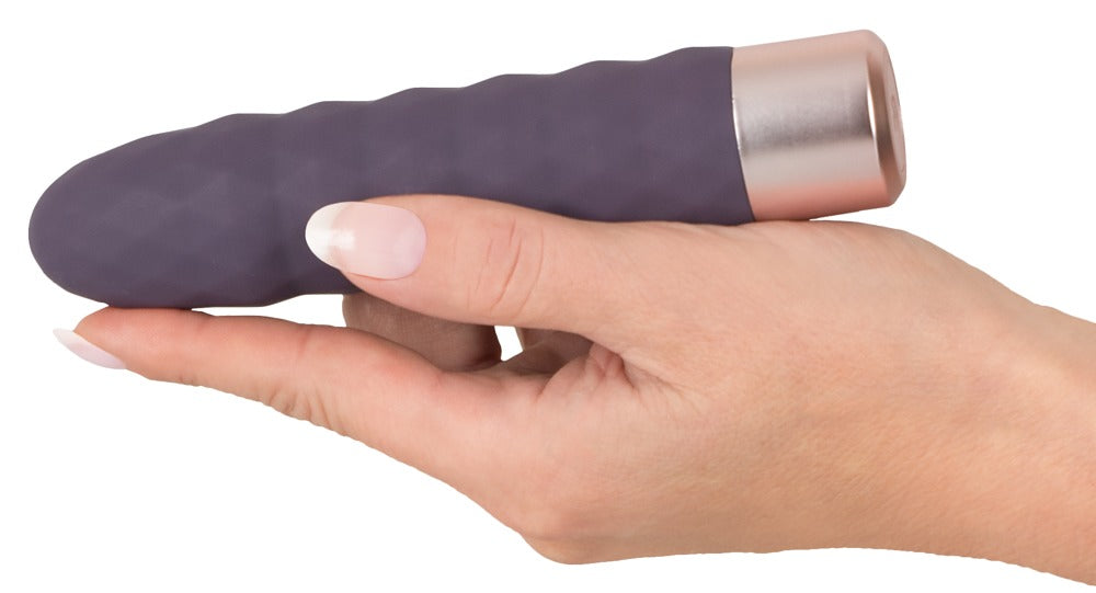 Vibrator Diamond Vibe cu valuri din silicon, USB, 15 cm