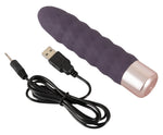 Vibrator Diamond Vibe cu valuri din silicon, USB, 15 cm