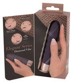 Vibrator Diamond Vibe cu valuri din silicon, USB, 15 cm