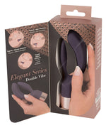 Vibrator USB cu iepuraș dublu din silicon, serie Elegant, 15,2 cm