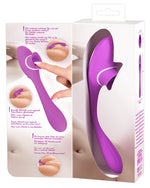 Vibrator flexibil cu 2 funcții