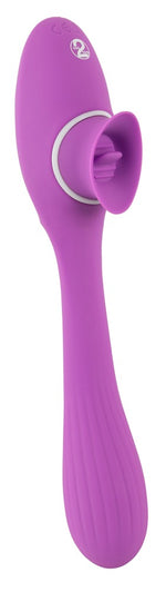 Vibrator flexibil cu 2 funcții