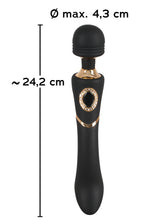 Masaj cu baghetă USB Cleopatra din silicon, 24 cm