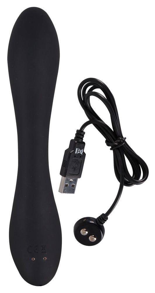 Vibrator Cleopatra din silicon pentru punctul G, 19,7 cm, USB
