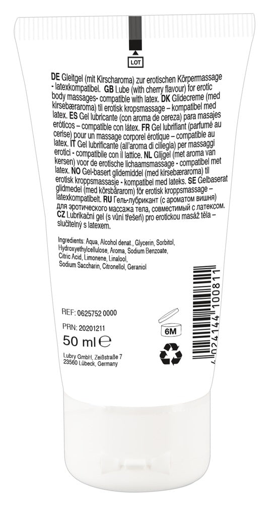 Linge-l! Gel de masaj erotic vegan cu cireșe 50 ml