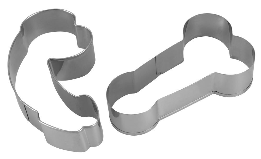 Set de 2 forme metalice pentru biscuiți, 10 cm