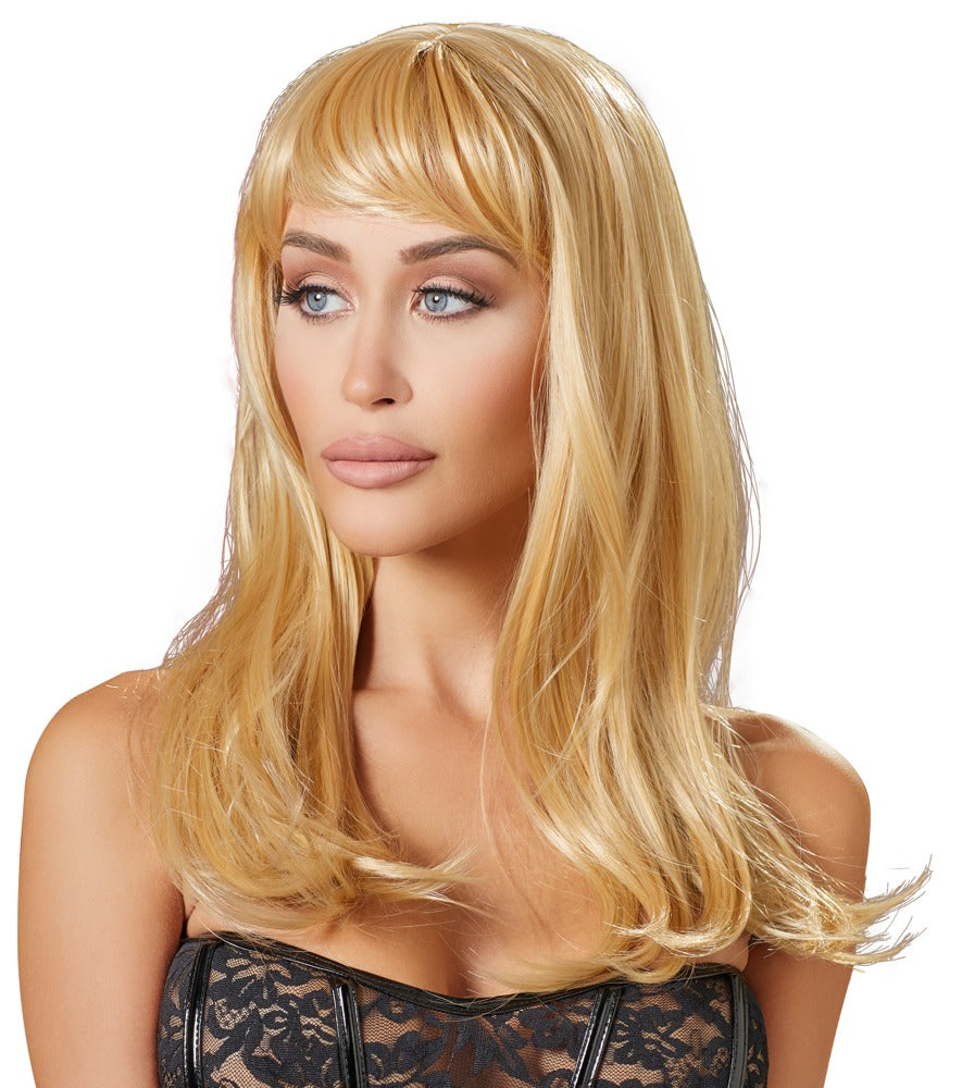 Perucă lungă blondă Cottelli Accessoires 45 cm