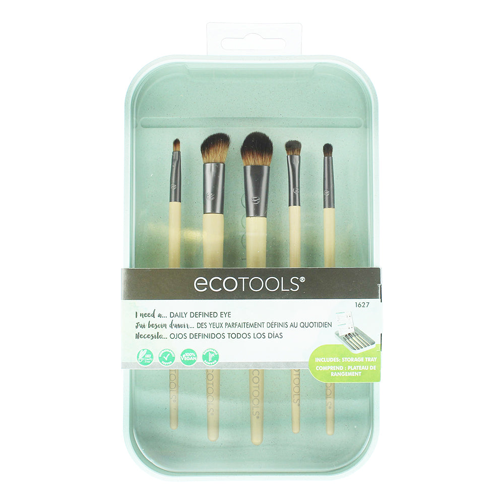 Set, EcoTools, Daily Defined, Pensulă pentru ochi, 5 buc