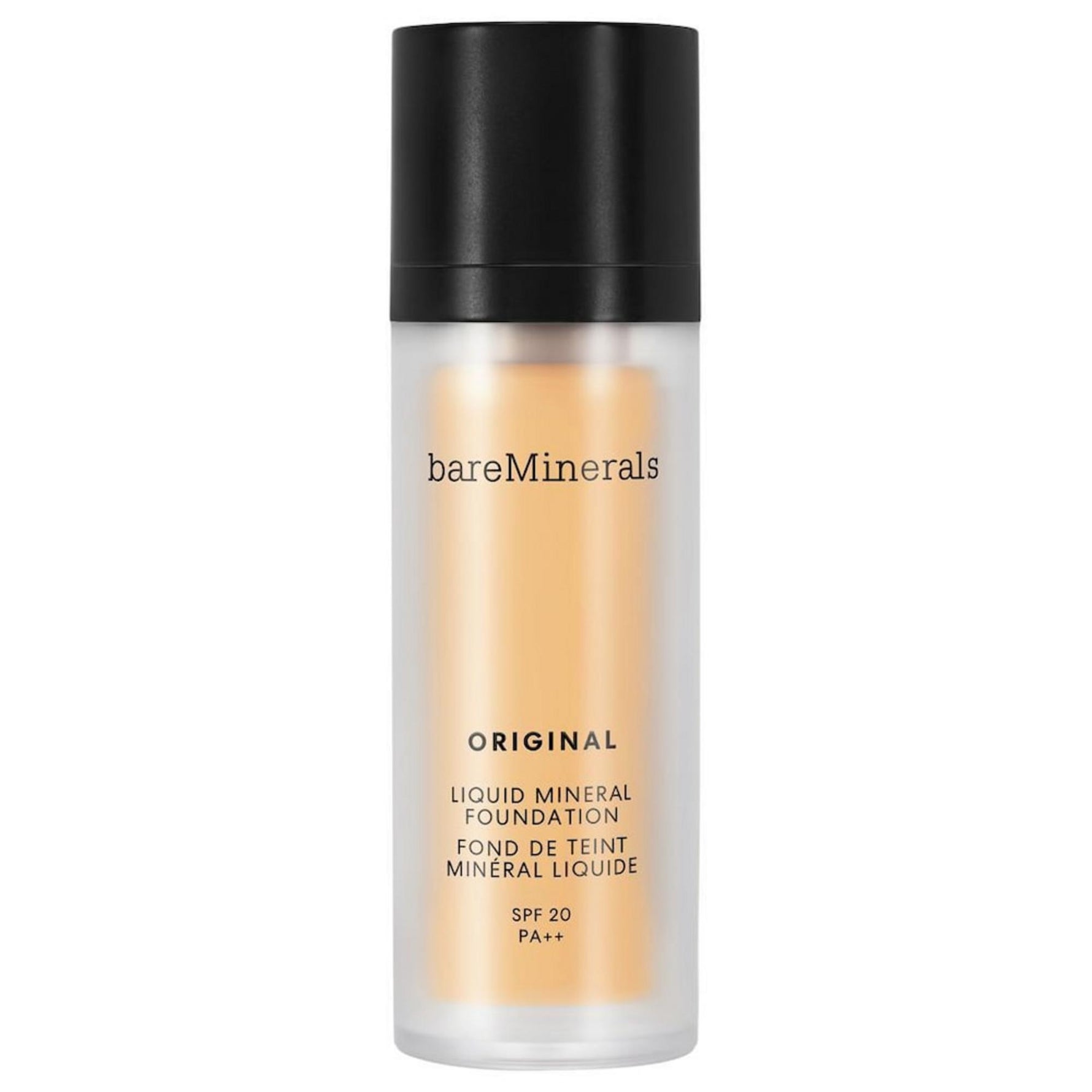 BareMinerals, Original Liquid Mineral, Luminos, Fond de ten lichid, 14, Mediu auriu, SPF 20, 30 ml