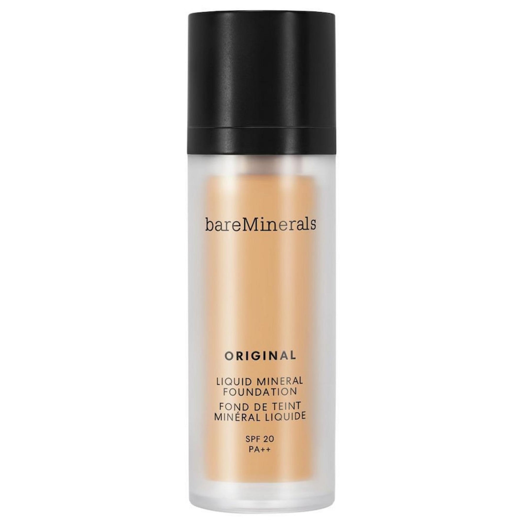 BareMinerals, Original Liquid Mineral, Luminos, Fond de ten lichid, 18, Bronz mediu, SPF 20, 30 ml
