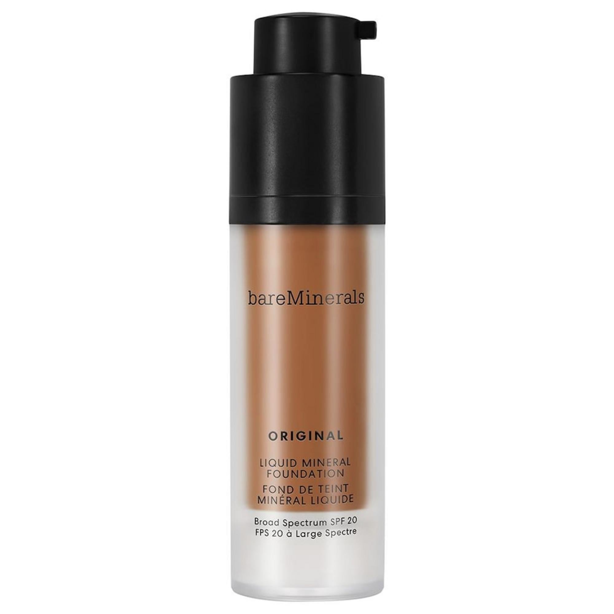 BareMinerals, Original Liquid Mineral, Luminos, Fond de ten lichid, 25, Întuneric auriu, SPF 20, 30 ml