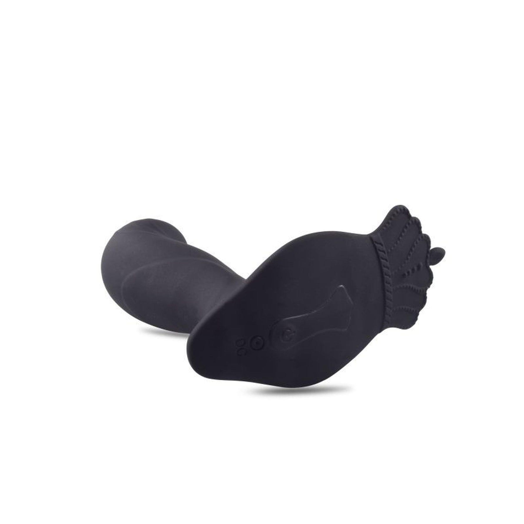 Masaj vibrant pentru prostată Toyz4Lovers, silicon, negru, 12 cm, cu telecomandă